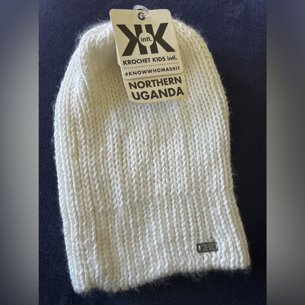 Krochet Kids intl. Edna white beanie